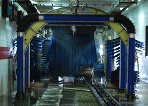 car wash inside